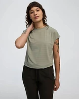 Extended-Sleeve Jacquard Tee