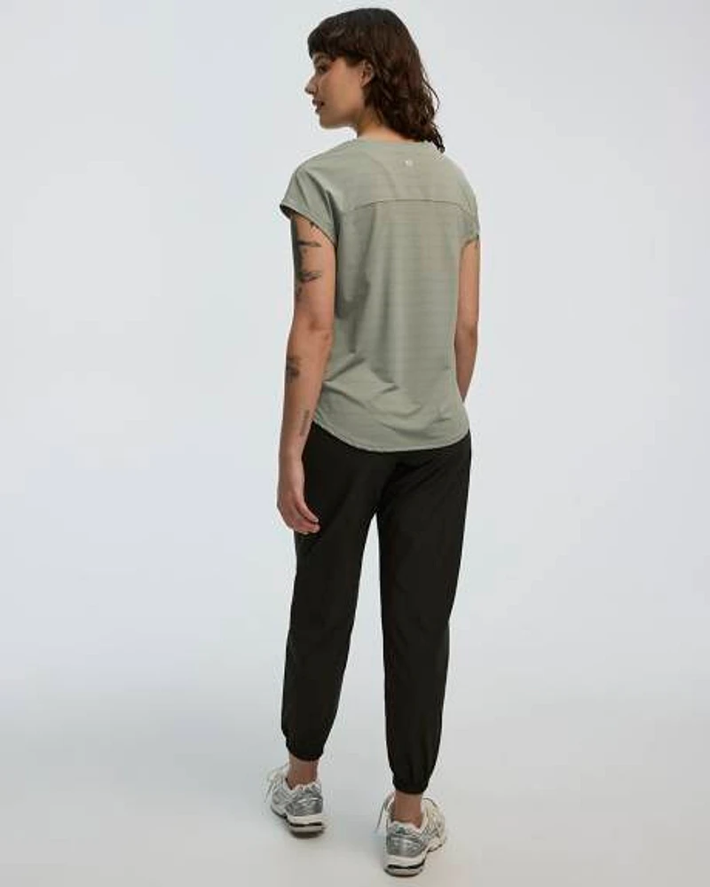 Extended-Sleeve Jacquard Tee