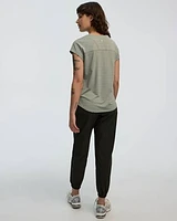 Extended-Sleeve Jacquard Tee