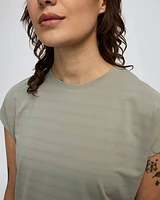 Extended-Sleeve Jacquard Tee