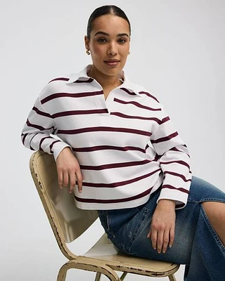 Long-Sleeve Rugby-Style Top