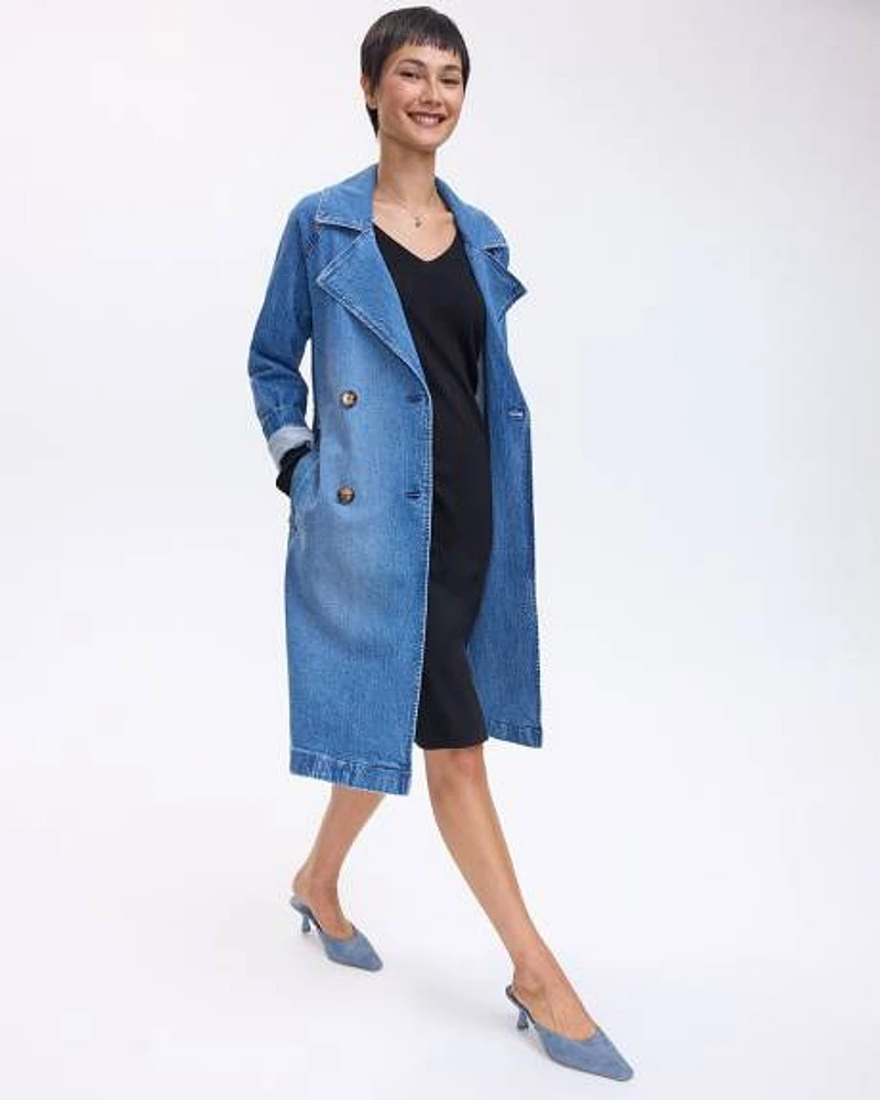 Denim Trench Coat