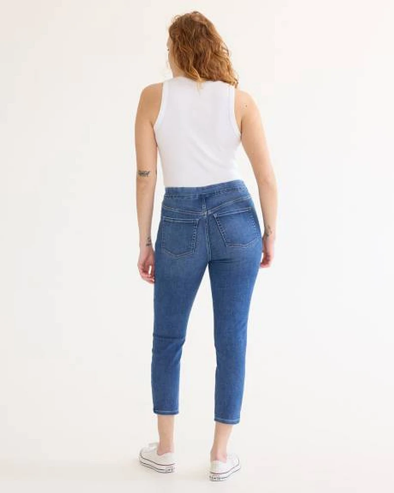 Cropped Denim Legging