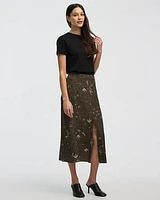 A-Line Midi Skirt