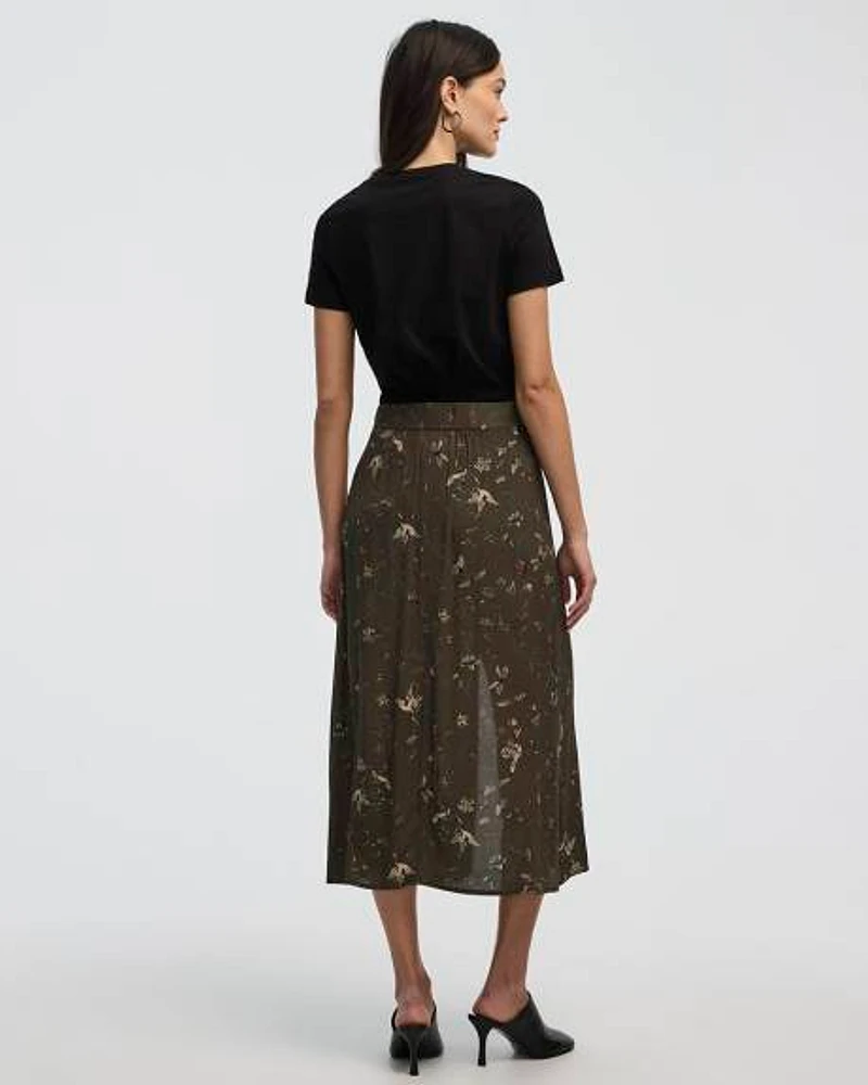 A-Line Midi Skirt