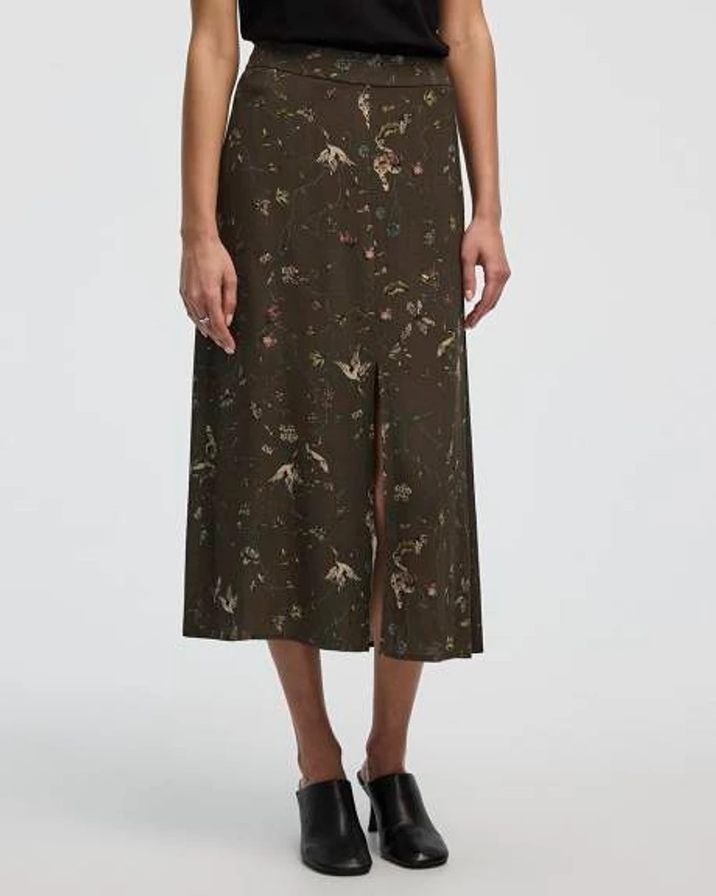 A-Line Midi Skirt