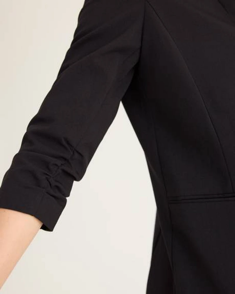 Collarless Open Blazer