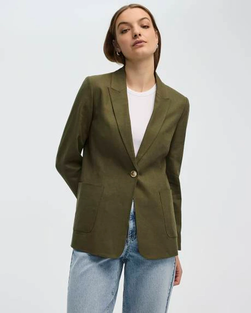 Linen Blend Blazer