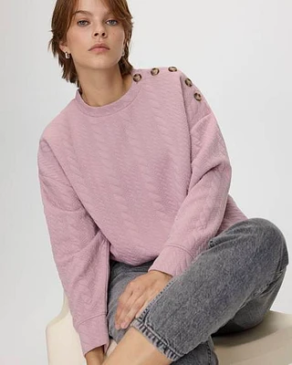 Long-Sleeve Crew-Neck Sweatshirt