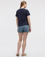 Extended-Sleeve Crew-Neck Graphic T-Shirt