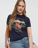 Extended-Sleeve Crew-Neck Graphic T-Shirt
