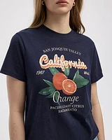 Extended-Sleeve Crew-Neck Graphic T-Shirt
