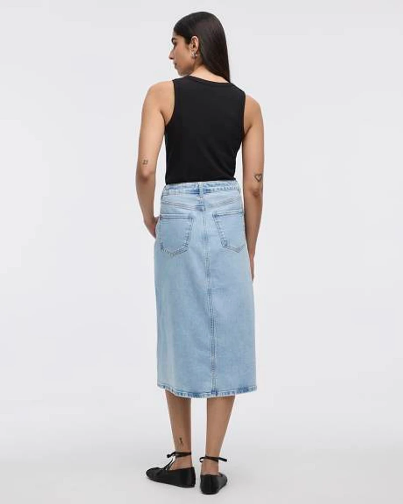 Midi Denim Skirt
