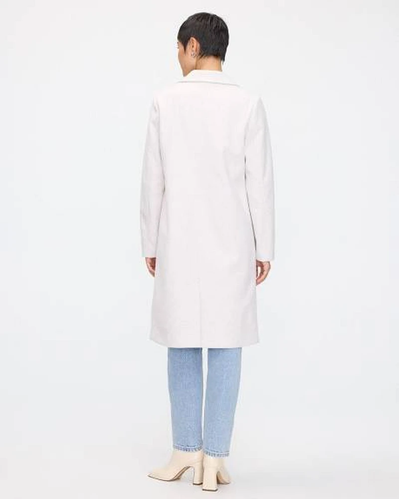 Long Coat with Two-Button Closure