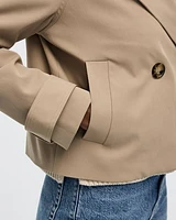 Cropped Trench Coat