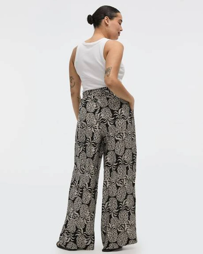 Pantalon à jambe large