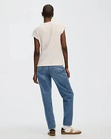 Extended-Sleeve Crew-Neck T-Shirt