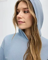 Textured Hooded Pullover