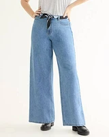 Wide-Leg High-Rise Jean