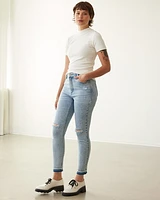 Skinny-Leg High-Rise Ankle Jean