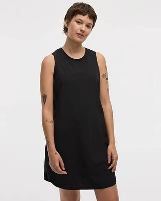 Sleeveless Crew-Neck Dress