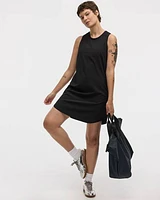 Sleeveless Crew-Neck Dress