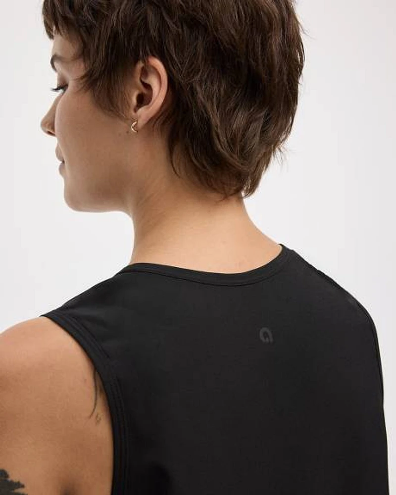 Sleeveless Crew-Neck Dress