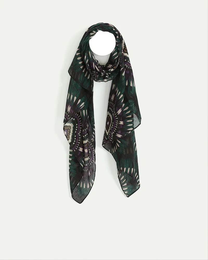 Scarf with Abstract Pattern