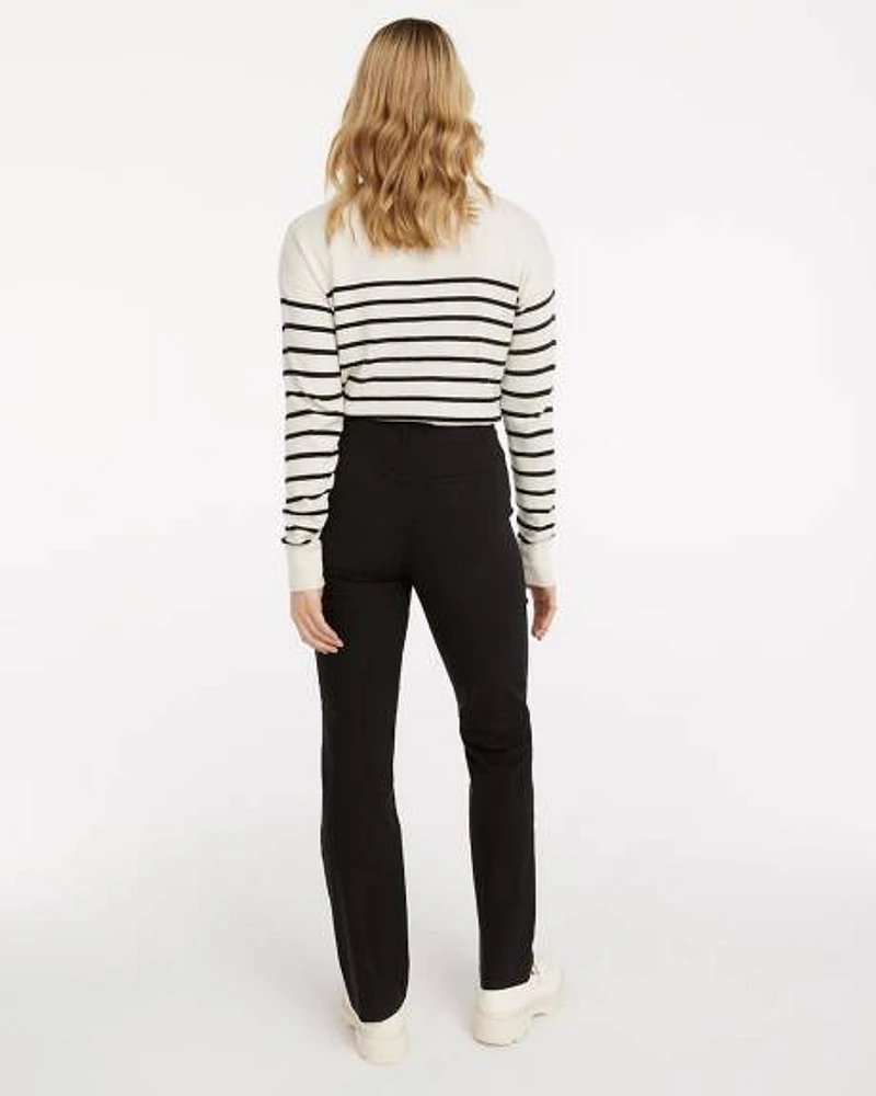 Straight-Leg High-Rise Pant