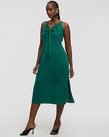 Sleeveless V-Neck Midi Dress