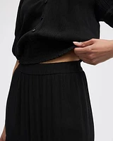 Pull-On Tiered Maxi Skirt