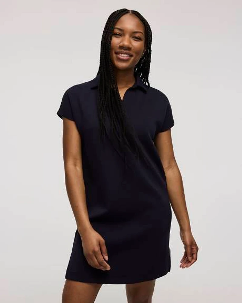 Short-Sleeve Polo Dress