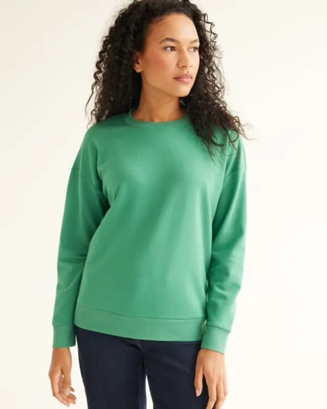 Recycled Polyester Crew-Neck Sweatshirt, R Essentials, Regular