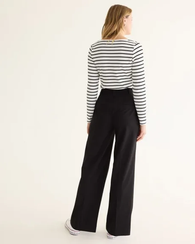 Wide-Leg High-Rise Pant