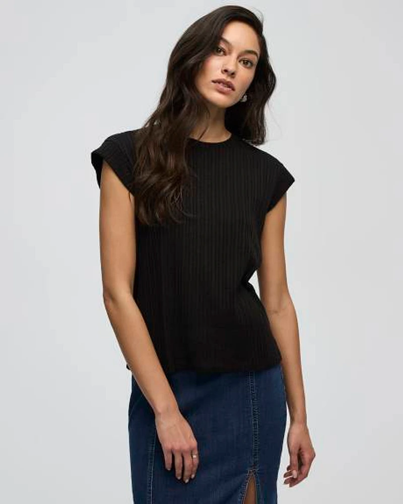 Extended-Sleeve Crew-Neck T-Shirt