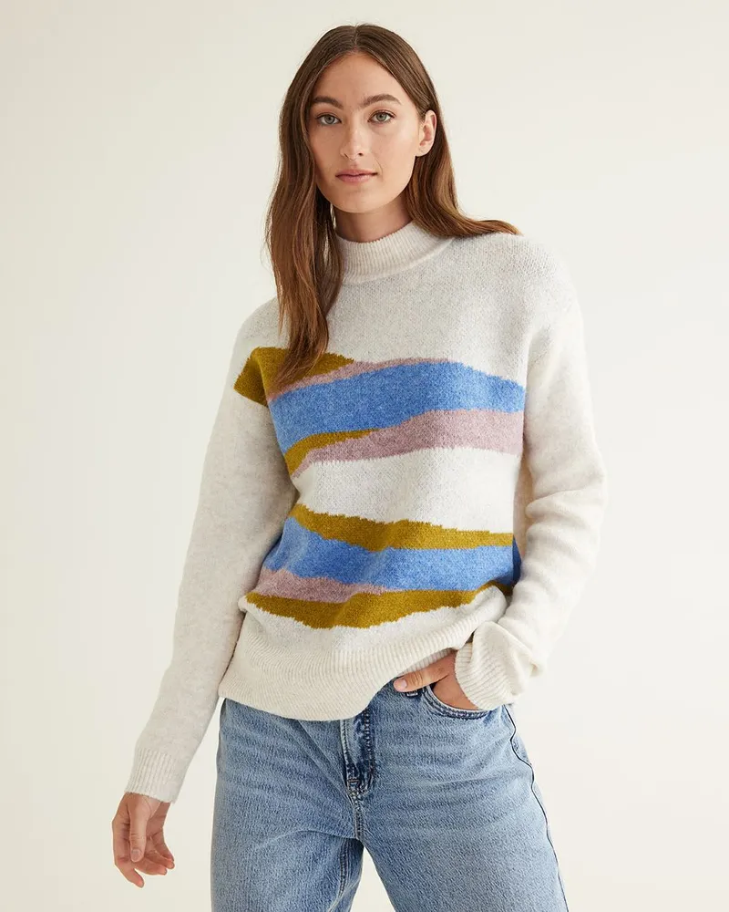 Reitmans Long-Sleeve Mock-Neck Sweater