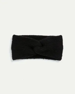 Knitted Headband with Front Knot