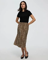 Midi Skirt with Side Slits