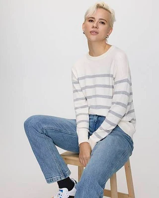 Long-Sleeve Crew-Neck Sweater