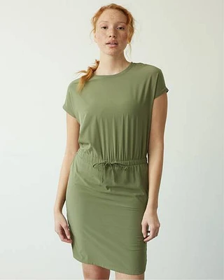 Short-Sleeve Dress With Inner Short