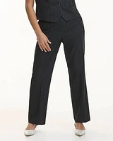 Straight-Leg High-Rise Pinstripe Pant