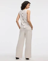 Blouse sans manches à col rond
