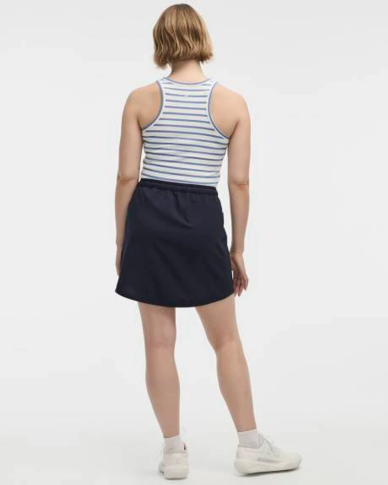 Skort with Elastic Waistband