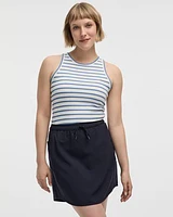 Skort with Elastic Waistband