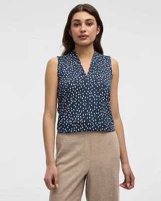 Sleeveless V-Neck Top