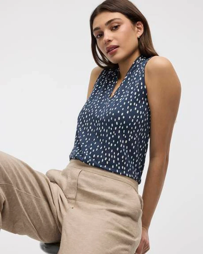 Sleeveless V-Neck Top