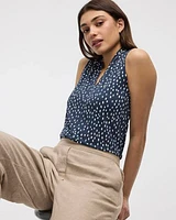 Sleeveless V-Neck Top