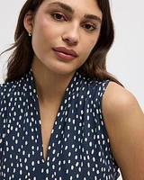 Sleeveless V-Neck Top