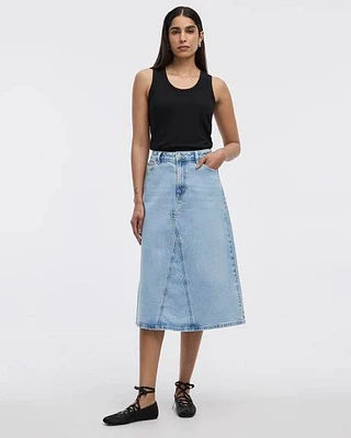 Midi Denim Skirt