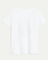 Scoop Neck Graphic T-Shirt
